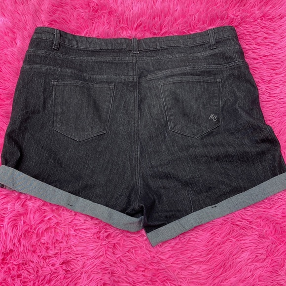 ModCloth four button Karaoke Seamstress shorts in medium wash black size 20 - Picture 2 of 2